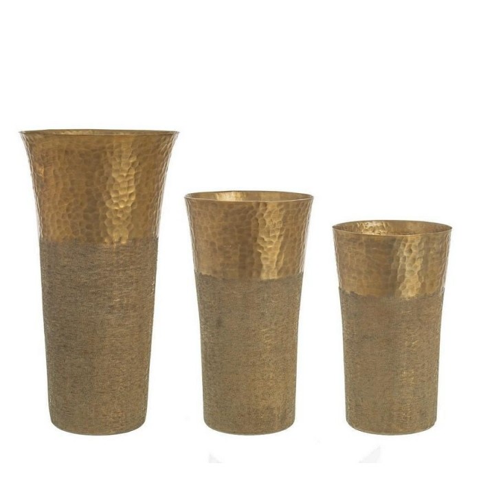 SET 3 VASI HAMMEL SVASATO BASSO ORO